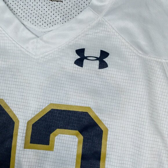 Notre Dame Fighting Irish Football Jersey Men's Large Under Armour #33 White - Picture 6 of 16